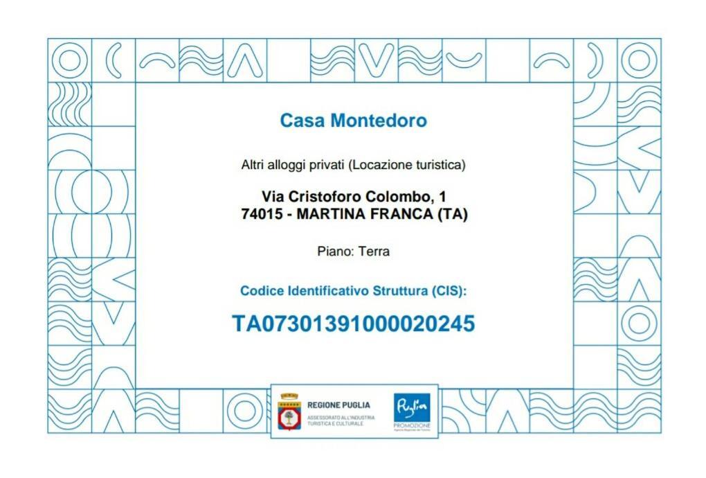 Casa Montedoro Martina Franca Bagian luar foto